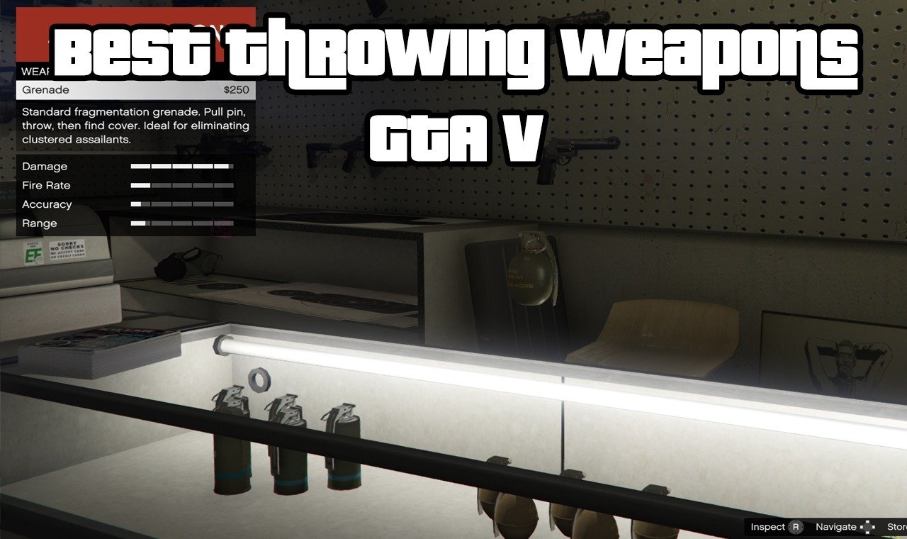 Best Throwing Weapons GTA V