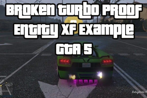 Broken Turbo Entity XF GTA 5 on PS4