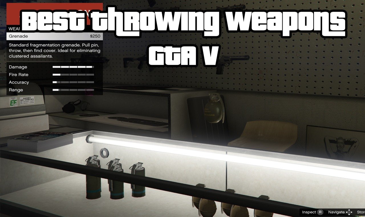 The Top GTA V Best Throwing Weapons for Online Newb Gaming