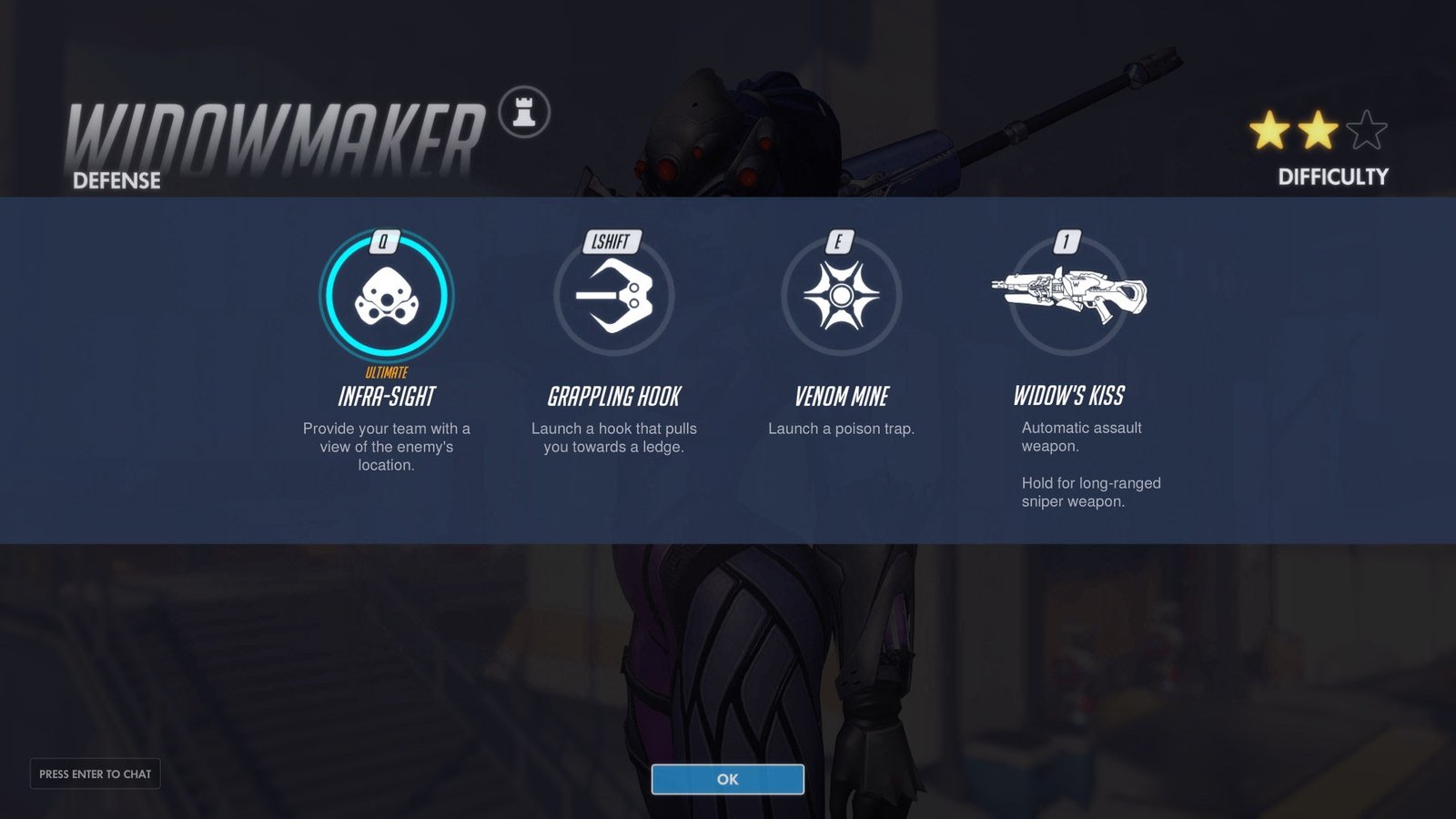 Widowmaker Defence Abilities Overwatch