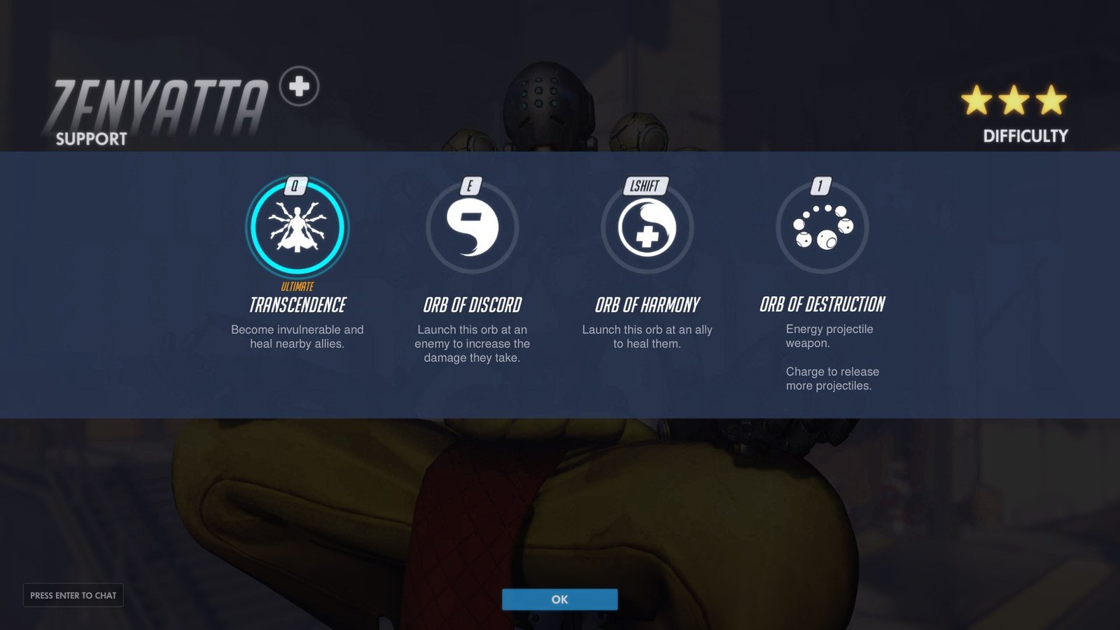 Zenyatta Support Abilities Overwatch